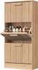 Schuhschrank aus Rattan, 60 x 24 x 113 cm, 3 Falttüren mit Produktbild-Vorschau 10