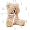 Wallario Design Wanduhr Süßer Teddybär aus Echtglas, Größe Produktbild-Vorschau 1