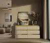 A modern living room setting with a dresser as the main focus. Náhľad obrázku produktu