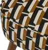 Close-up view of the patterned fabric of a chair or ottoman. Náhled obrázku produktu