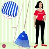 KADAX Rastrello per erba e foglie, rastrello largo con Anteprima dell’immagine prodotto 2