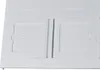 A white plastic detergent dispenser drawer for a washing machine, with two compartments marked with maximum fill lines and symbols. Produktbild-Vorschau