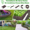 A collage of images showing garden edging being installed and used in various garden settings. Náhled obrázku produktu
