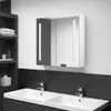 vidaXL Armoire à miroir LED pour salle de bain blanc Voir les images du produit 2