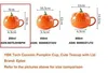 Keramiktasse Kürbisform mit Deckel und Löffel 250ml Produktbild-Vorschau 2