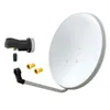 ARLI 60 cm HD SAT Anlage weiss mit Single LNB und 2 x Produktbild-Vorschau 1