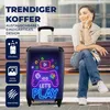 MuchoWow® Koffer Handgepäck Trolley Rollkoffer Kleine Produktbild-Vorschau 2
