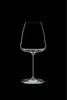 A clear studio shot of a wine glass against a black background. Produktbild-Vorschau