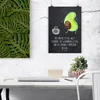 Mr. & Mrs. Panda Bild Avocado Tanzen DIN A4 - Kreidetafel - Produktbild-Vorschau 2