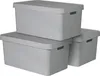 3-er Set INFINITY Box mit Deckel 45L hellgrau Produktbild-Vorschau 1