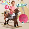DEUBA® Cavallo Peluche a Dondolo in Legno con Suoni Animale Anteprima dell’immagine prodotto 2
