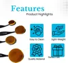 Intirilife Make Up Brush Oval in size 1 - Diametro pennello Anteprima dell’immagine prodotto 3