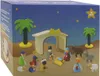 Culla di Natale per bambini, decorazione in legno con Anteprima dell’immagine prodotto 2