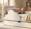 Letto bianco per bambini 160x80 cm con motivo a nuvole | Anteprima dell’immagine prodotto 2