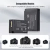 A product image showing camera batteries and compatible camera models. Náhled obrázku produktu