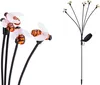 Two sets of solar-powered garden lights shaped like bees are displayed against a white background. One set shows four individual bee lights on black stems, while the other shows a single solar stake with five bee lights branching out. Produktbild-Vorschau