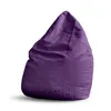 A purple beanbag chair is shown against a white background. Produktbild-Vorschau