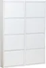 Pisa Schuhschrank mit 8 Klappen/ Türen in Metall weiss. Produktbild-Vorschau 1