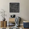Poster - Poster ohne Rahmen - Schwarzweiß Labyrinth Linie - Produktbild-Vorschau 6