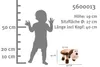 Hocker/Stuhl für Kinder, Tiere, Plüschbezug & Holzbeine 47 Produktbild-Vorschau 2