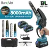 Mini tronçonneuse avec batterie, tronçonneuse sans fil 6 Voir les images du produit 10