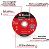 Original Einhell 5-tlg. Dünntrennscheiben-Set für Metall, Ø Produktbild-Vorschau 2