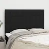 vidaXL Kopfteil Schwarz 144x5x118/128 cm Stoff Produktbild-Vorschau 2