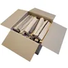 A cardboard box filled with pieces of firewood. Voir les images du produit