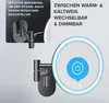 ovimar Kosmetikspiegel Ringstind gunmetal | mit Beleuchtung Produktbild-Vorschau 2