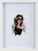 A framed illustration of a woman. Produktbild-Vorschau
