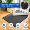 Hochwertige graue-schwarze Fußmatte 90x120 cm – rutschfest, Produktbild-Vorschau 2