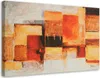 Leinwandbild geometrische abstraktion in warmen farben Produktbild-Vorschau 1