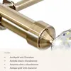 360 cm Jednoduchá kovová záclonová tyč 19 mm antická zlatá Náhled obrázku produktu 10