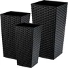 KADAX Rattan-Blumentopf-Set "Pesaro", Produktbild-Vorschau 1
