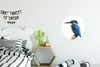 MuchoWow® Aluminium Wandkreis Eisvogel - Federn - Zweig - Produktbild-Vorschau 3