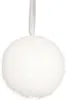 Bruchfeste Weihnachtskugel Weiß mit Glitzer Ø 8 cm - Produktbild-Vorschau 6