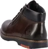 A single brown leather boot is shown from the side and back. Podgląd zdjęcia produktu