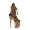 FLAMINGO-1045VEL Damen Booties von Pleaser, Khaki  , EU 36, Produktbild-Vorschau 8