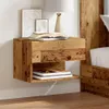 vidaXL Comodini da parete 2 pz. Aspetto legno recuperato Anteprima dell’immagine prodotto 1