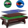 Biliardový stôl Vip Extra 8 FT višňovo/zelený s nadstavcom Náhľad obrázku produktu 1