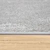 A close-up view of the edge of a rug on a wooden floor. Produktbild-Vorschau
