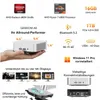 Collage of product images and feature callouts for a GEEKOM A6 Mini PC. Produktbild-Vorschau