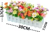 2pcs Künstliche Gerbera mit Holzzaun Unechte Daisy Produktbild-Vorschau 2