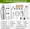Cocktailmixer Set 23-teilig, Edelstahl Cocktail Shaker Produktbild-Vorschau 5