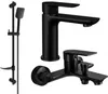 Mexen Alfa DF62 Badewannenset, Schwarz - 745703DF62-70 Produktbild-Vorschau 1