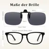 GKA polarisierte Sonnenbrille Aufsatz Clip on grau Produktbild-Vorschau 3