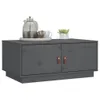 The Living Store Couchtisch Grau 80x50x35 cm Massivholz Produktbild-Vorschau 5