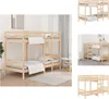 vidaXL Etagenbett 90x200 cm Massivholz Kiefer -  Betten & Produktbild-Vorschau 1