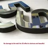 DIY Zegar ścienny Bezramowy lustrzany zegar ścienny 3D Duża Podgląd zdjęcia produktu 15