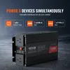 VEVOR Sinus-Wechselrichter, 1500 W DC 12 V AC 230 V Produktbild-Vorschau 3
